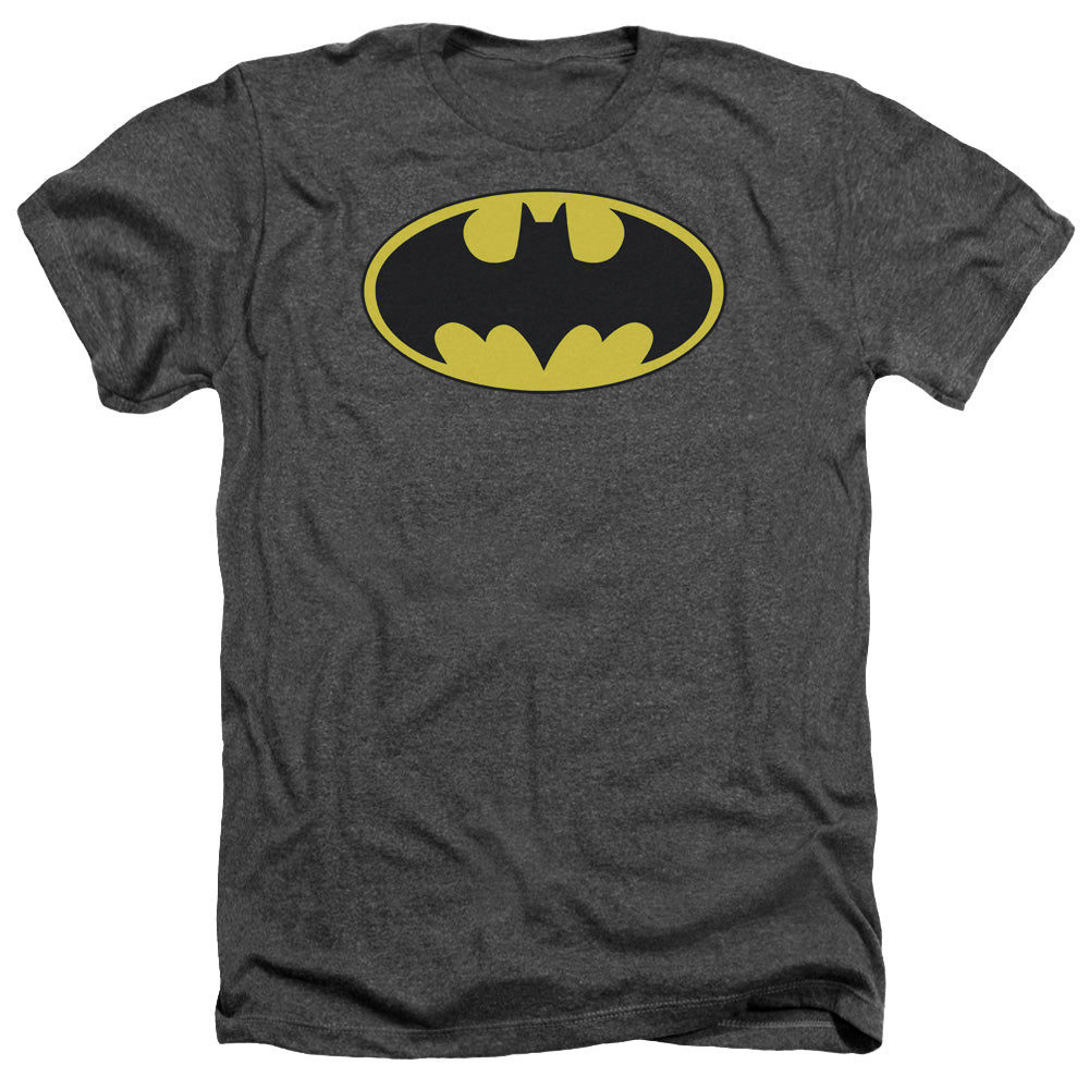 Batman - Classic Bat Logo - Adult Heather - Charcoal