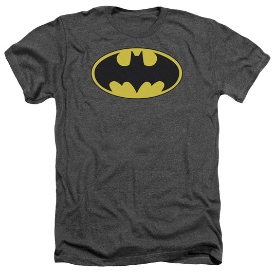 Batman - Classic Bat Logo - Adult Heather - Charcoal