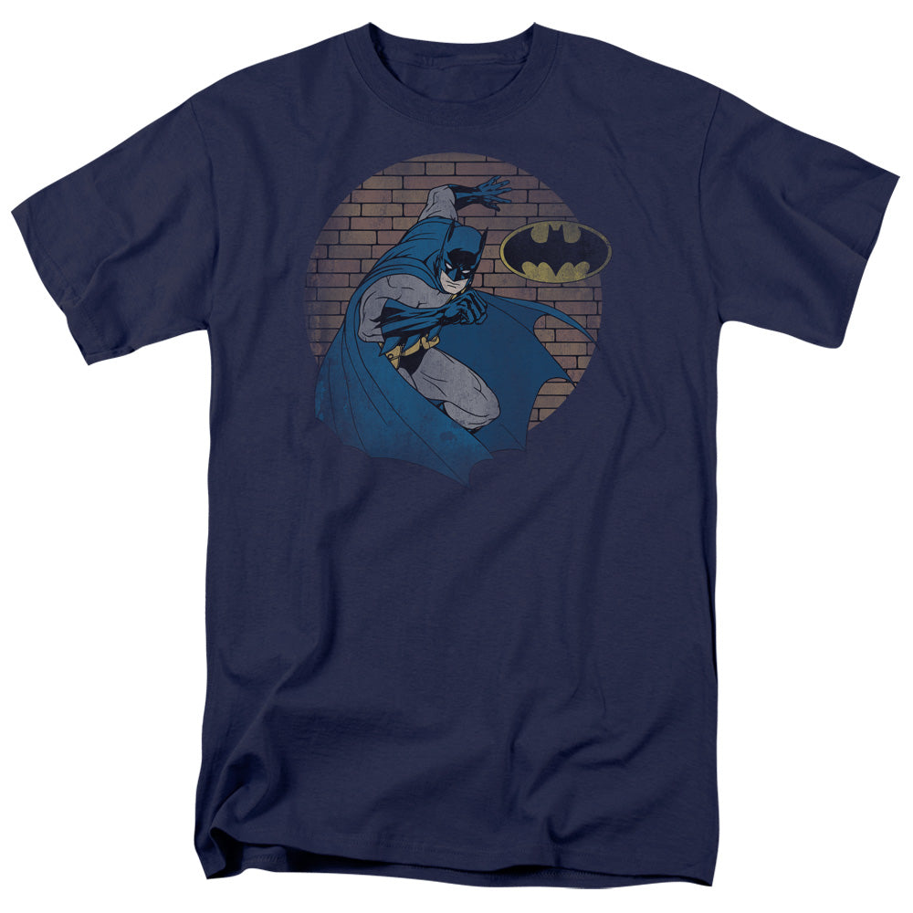 Batman - In The Spotlight - Short Sleeve Adult 18/1 - Navy T-shirt