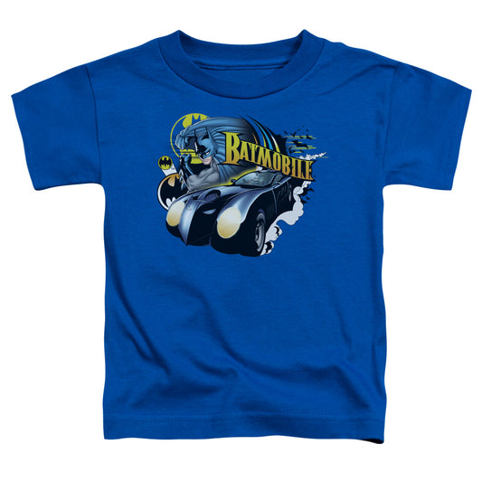 Batman - Batmobile - Short Sleeve Toddler Tee - Royal Blue T-shirt