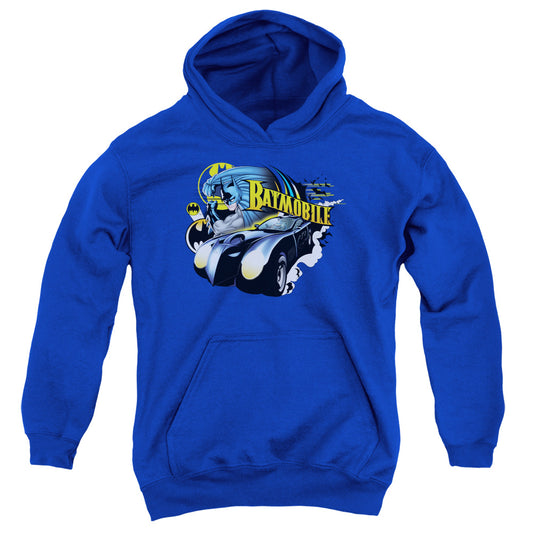 Batman - Batmobile - Youth Pull-over Hoodie - Royal
