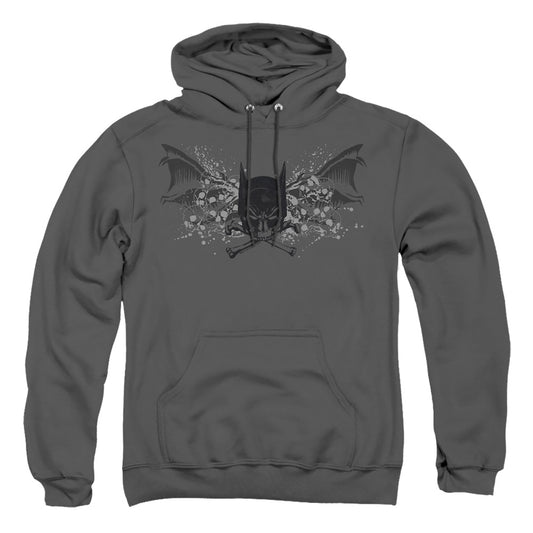 Batman - Ill Omen - Adult Pull-over Hoodie - Charcoal