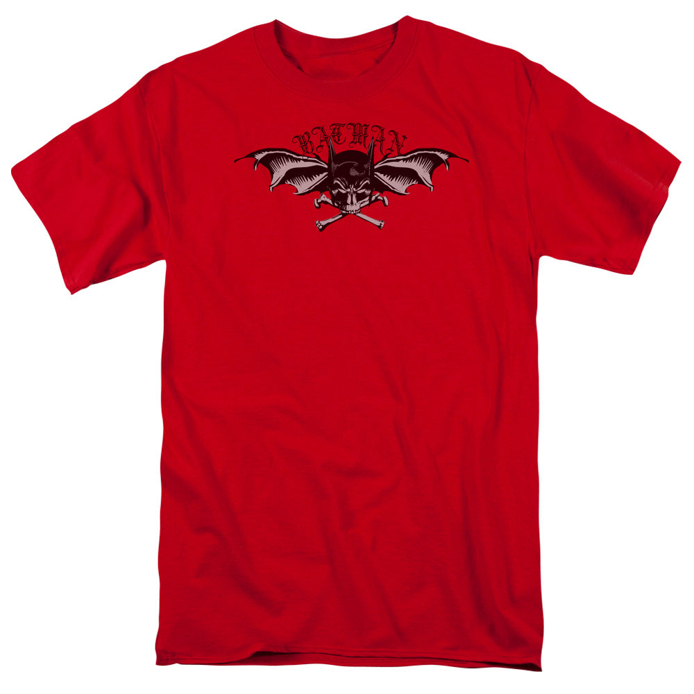 Batman - Wings Of Wrath - Short Sleeve Adult 18/1 - Red T-shirt
