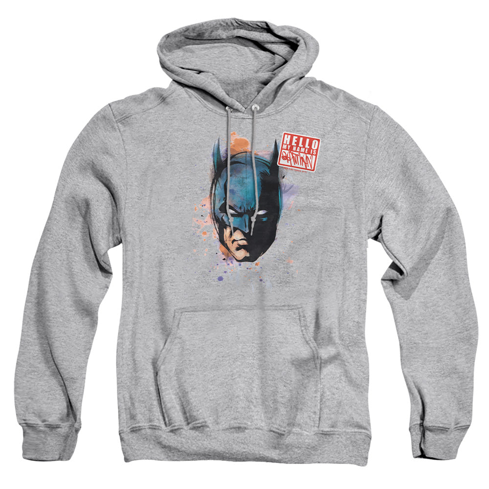 Batman - Hello - Adult Pull-over Hoodie - Athletic Heather