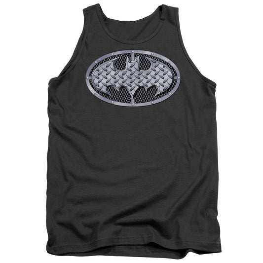 Batman - Steel Mesh Shield - Adult Tank - Charcoal