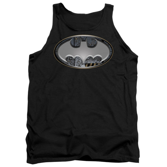 Batman - Steel Wall Shield - Adult Tank - Black
