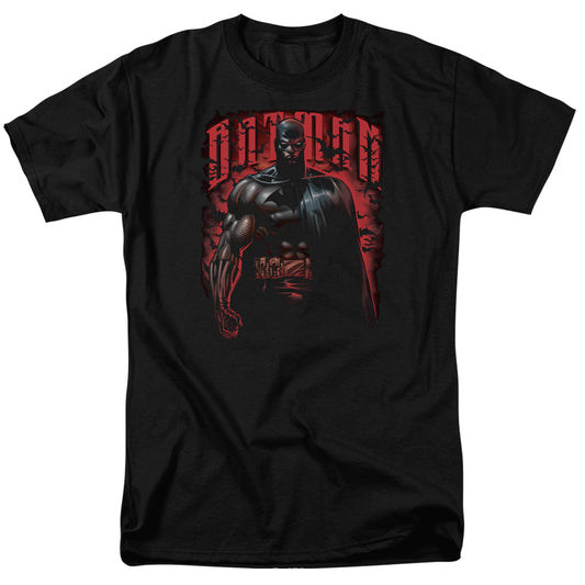 Batman - Red Knight - Short Sleeve Adult 18/1 - Black T-shirt