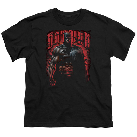 Batman - Red Knight - Short Sleeve Youth 18/1 - Black T-shirt