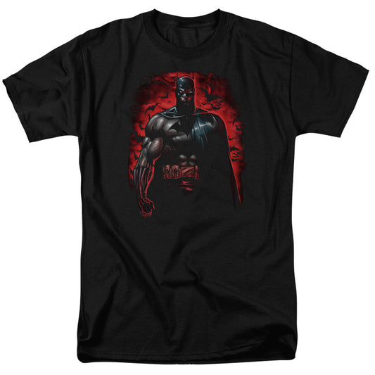 Batman - Red Knight - Short Sleeve Adult 18/1 - Black T-shirt