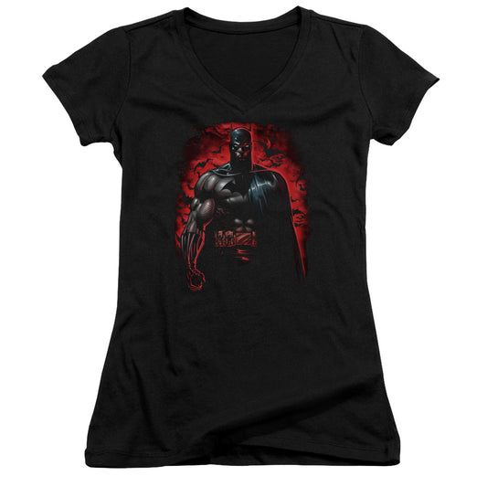 Batman - Red Knight - Junior V-neck - Black