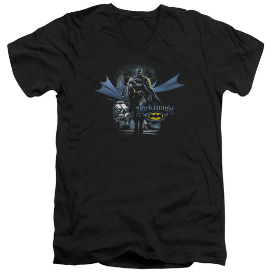 Batman - From The Depths - Short Sleeve Adult V-neck - Black T-shirt