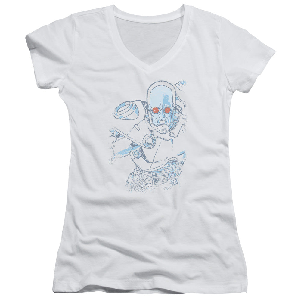Batman Snowblind Freeze - Junior V-neck - White