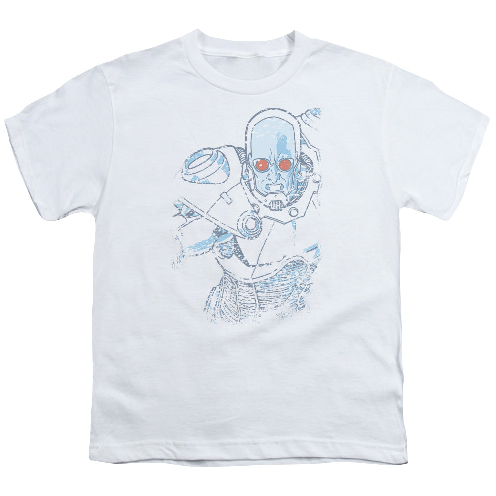 Batman - Snowblind Freeze - Short Sleeve Youth 18/1 - White T-shirt