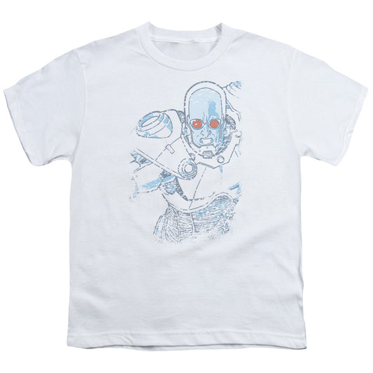 Batman - Snowblind Freeze - Short Sleeve Youth 18/1 - White T-shirt