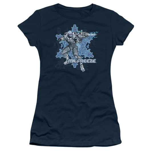 Batman - Mr Freeze - Short Sleeve Junior Sheer - Navy T-shirt