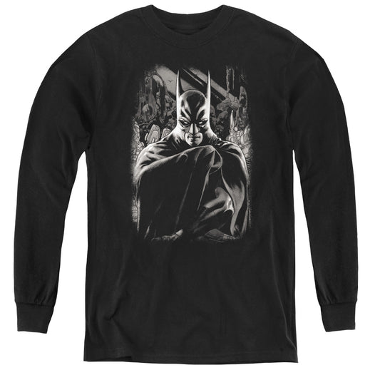 Batman - Detective 821 Cover - Youth Long Sleeve Tee - Black