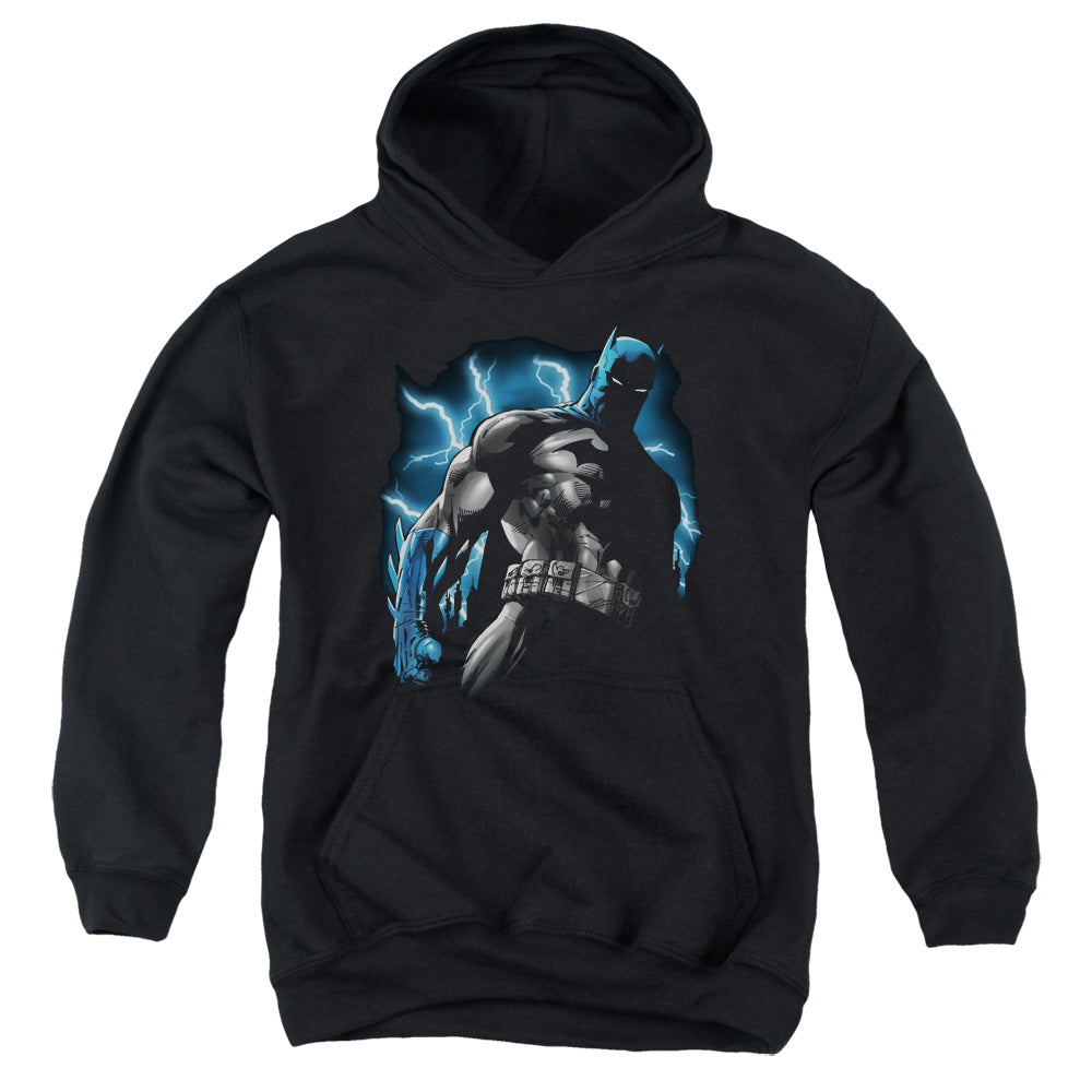 Batman - Gotham Lightning - Youth Pull-over Hoodie - Black