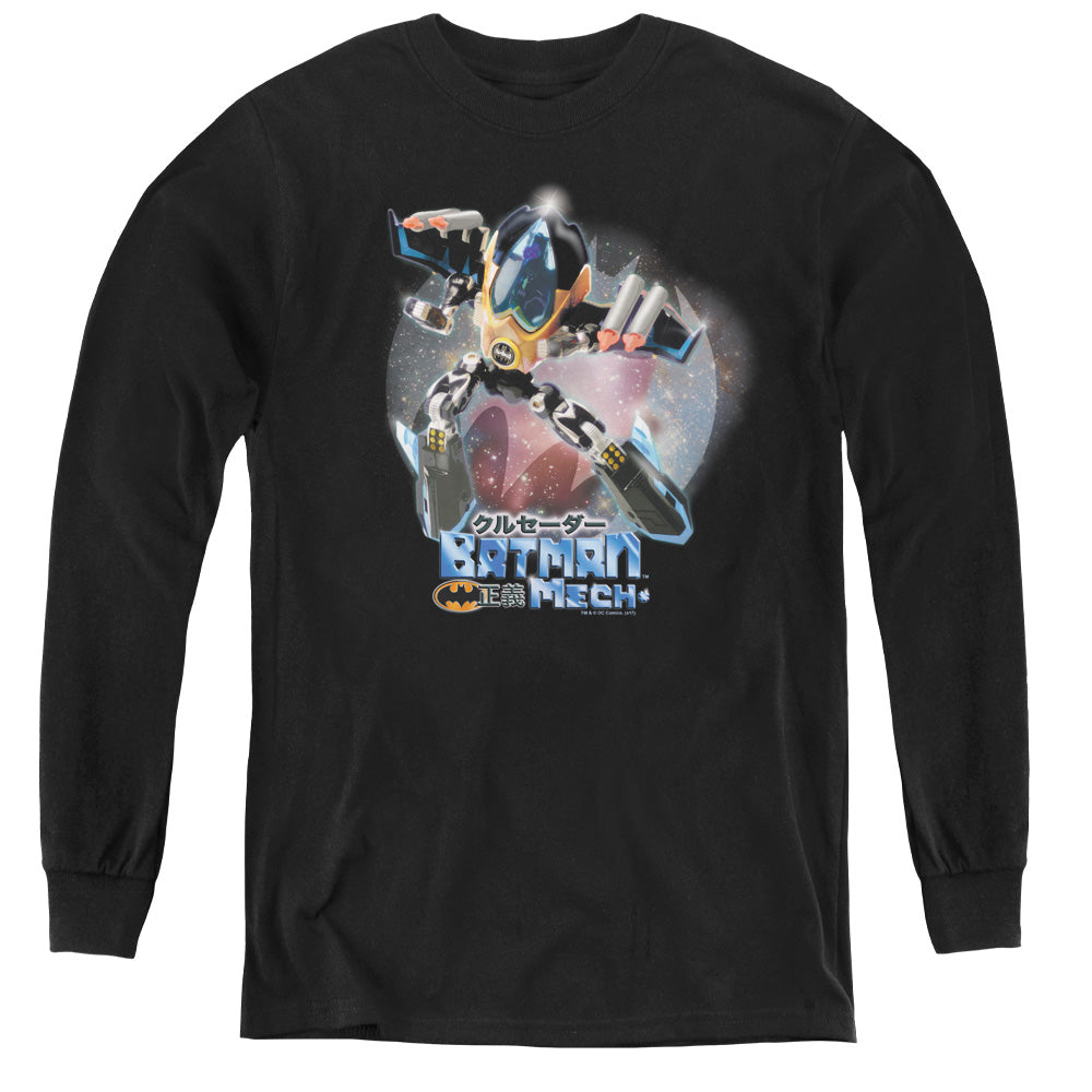 Batman - Batman Mech - Youth Long Sleeve Tee - Black