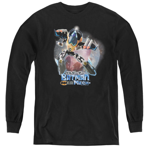 Batman - Batman Mech - Youth Long Sleeve Tee - Black