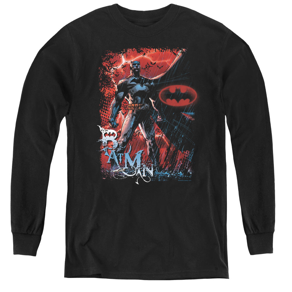 Batman - Gotham Reign - Youth Long Sleeve Tee - Black