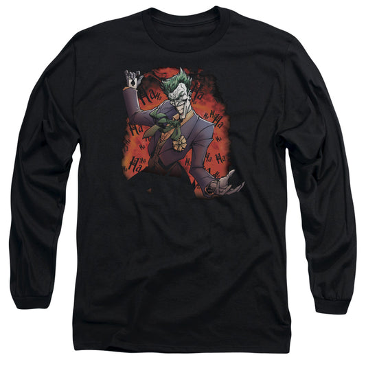 Batman - Jokers Ave - Long Sleeve Adult 18/1 - Black T-shirt