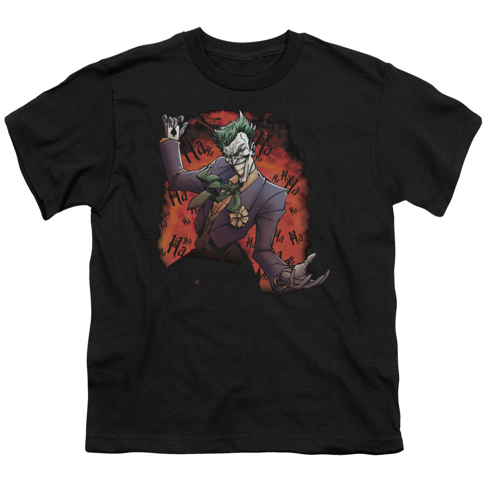 Batman - Jokers Ave - Short Sleeve Youth 18/1 - Black T-shirt