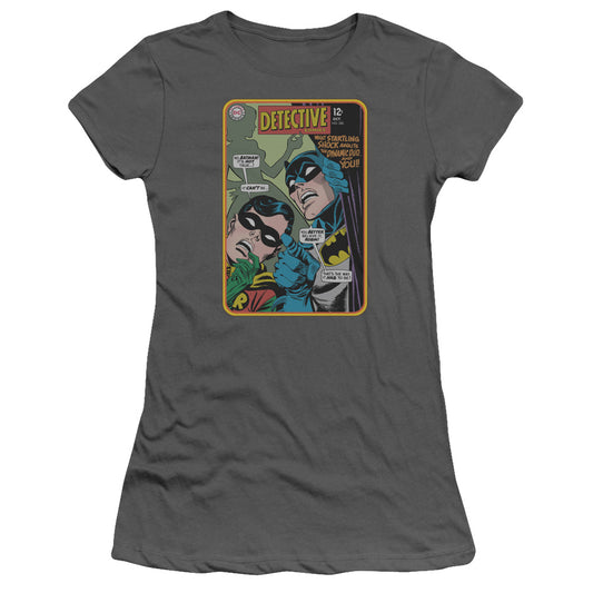 Batman - Detective #380 - Short Sleeve Junior Sheer - Charcoal T-shirt