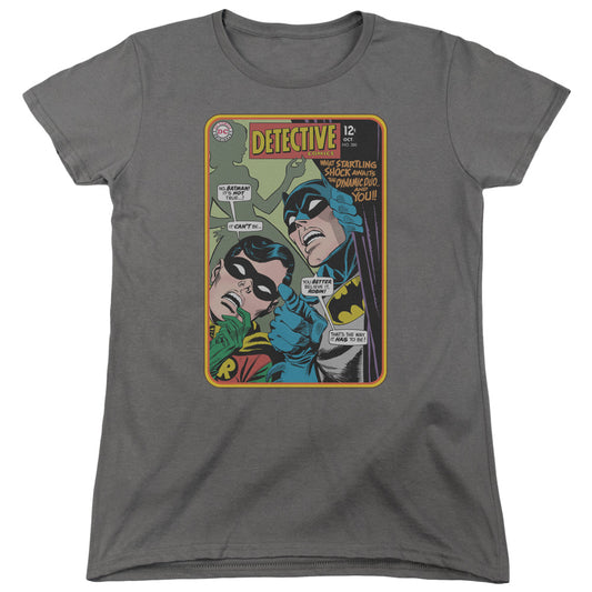 Batman - Detective #380 - Short Sleeve Womens Tee - Charcoal T-shirt