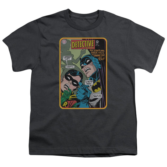 Batman - Detective #380 - Short Sleeve Youth 18/1 - Charcoal T-shirt