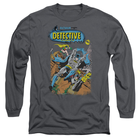 Batman - Detective #487 - Long Sleeve Adult 18/1 - Charcoal T-shirt