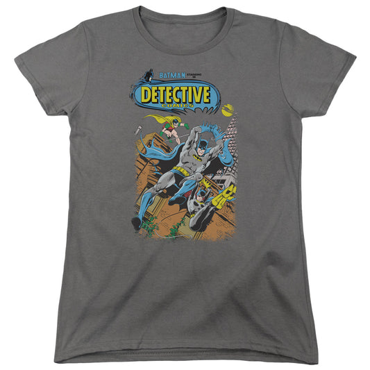 Batman - Detective #487 - Short Sleeve Womens Tee - Charcoal T-shirt