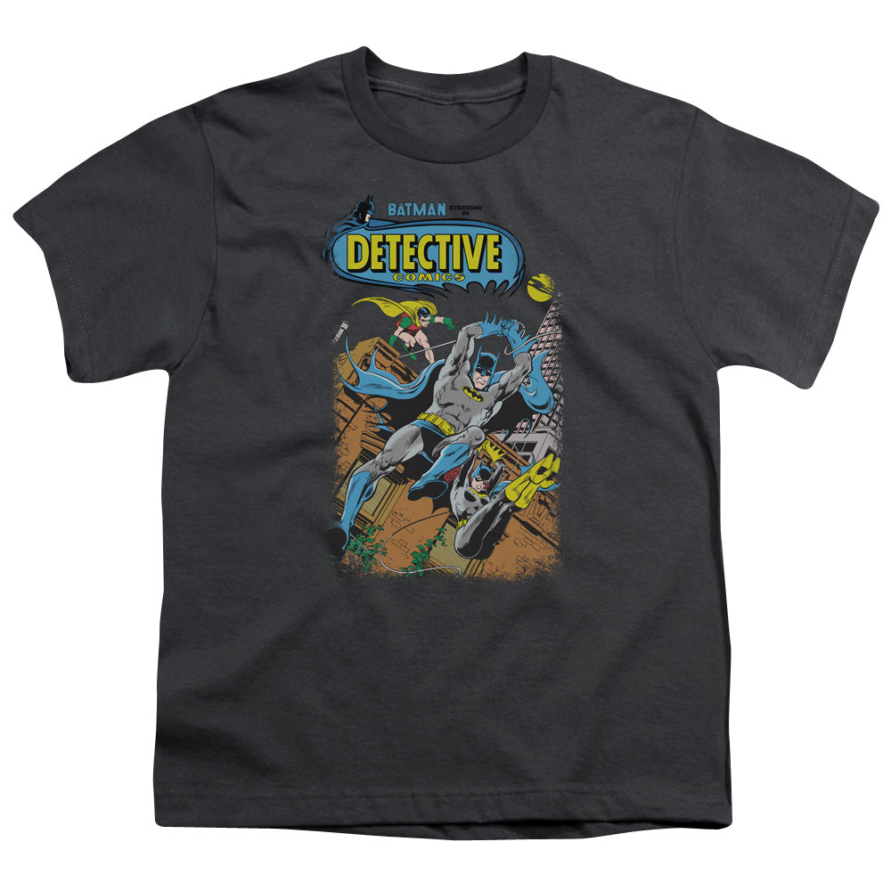 Batman - Detective #487 - Short Sleeve Youth 18/1 - Charcoal T-shirt