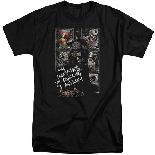 Batman Aa - Running The Asylum - Short Sleeve Adult Tall - Black T-shirt