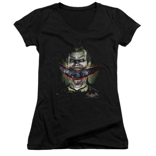 Batman Aa - Crazy Lips - Junior V-neck - Black