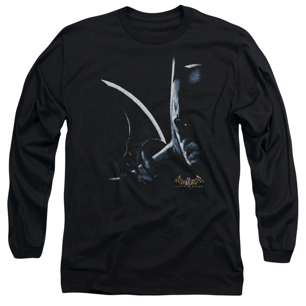 Batman Aa - Arkham Batman - Long Sleeve Adult 18/1 - Black T-shirt