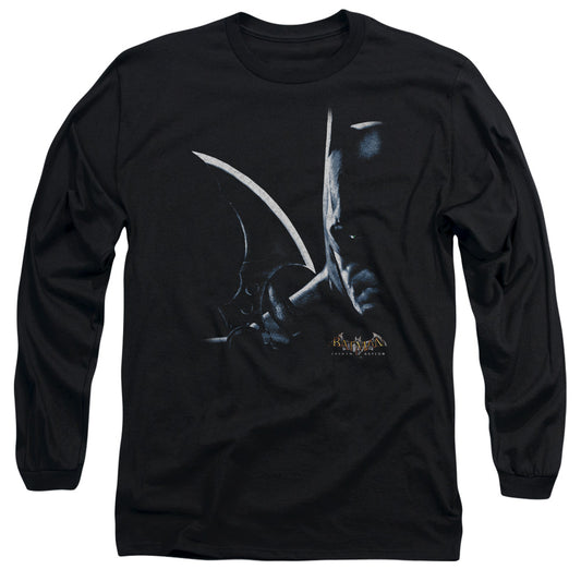 Batman Aa - Arkham Batman - Long Sleeve Adult 18/1 - Black T-shirt