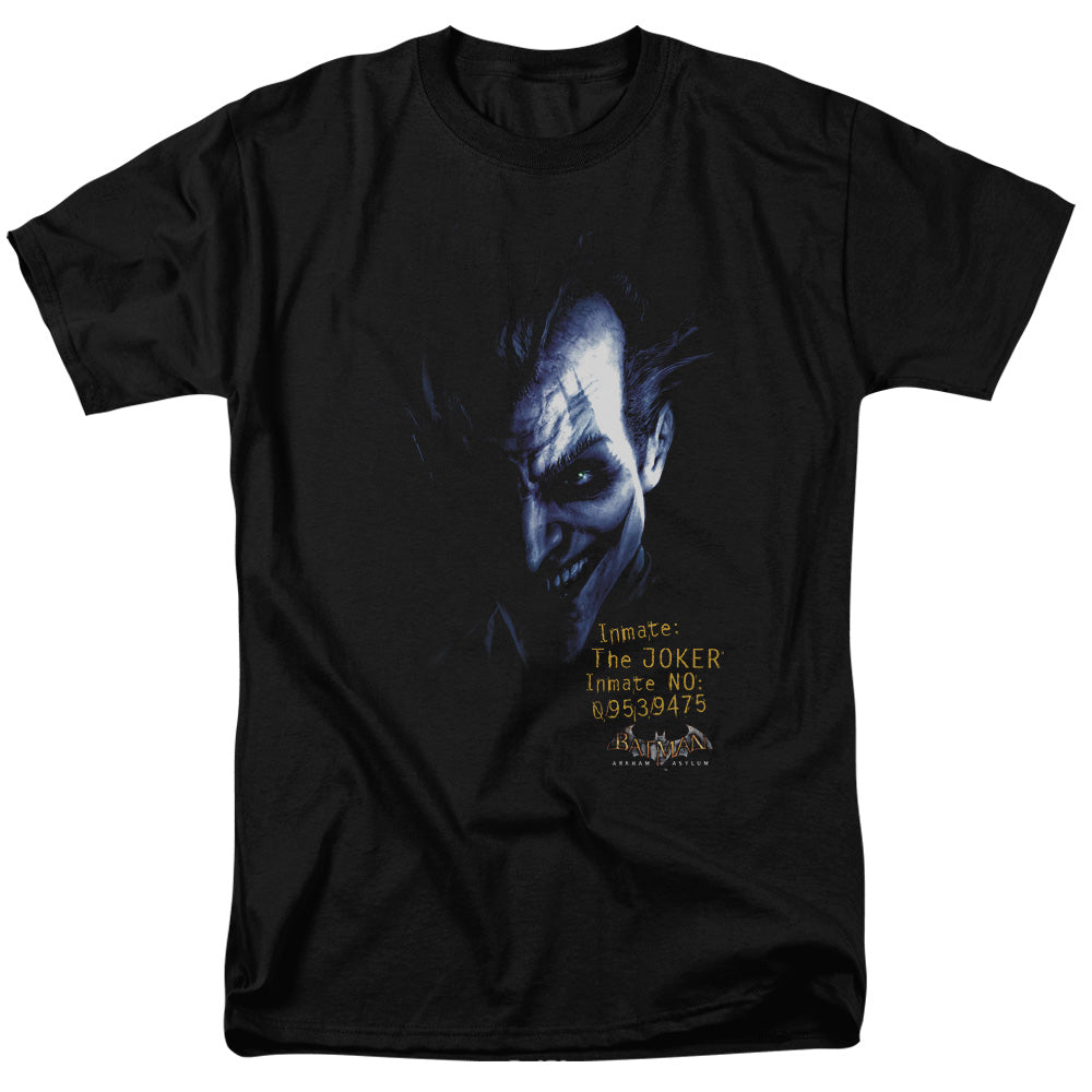 Batman Aa - Arkham Joker - Short Sleeve Adult 18/1 - Black T-shirt
