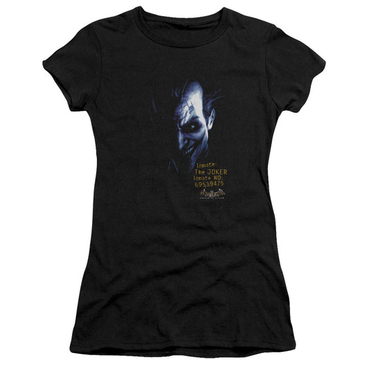Batman Aa - Arkham Joker - Short Sleeve Junior Sheer - Black T-shirt