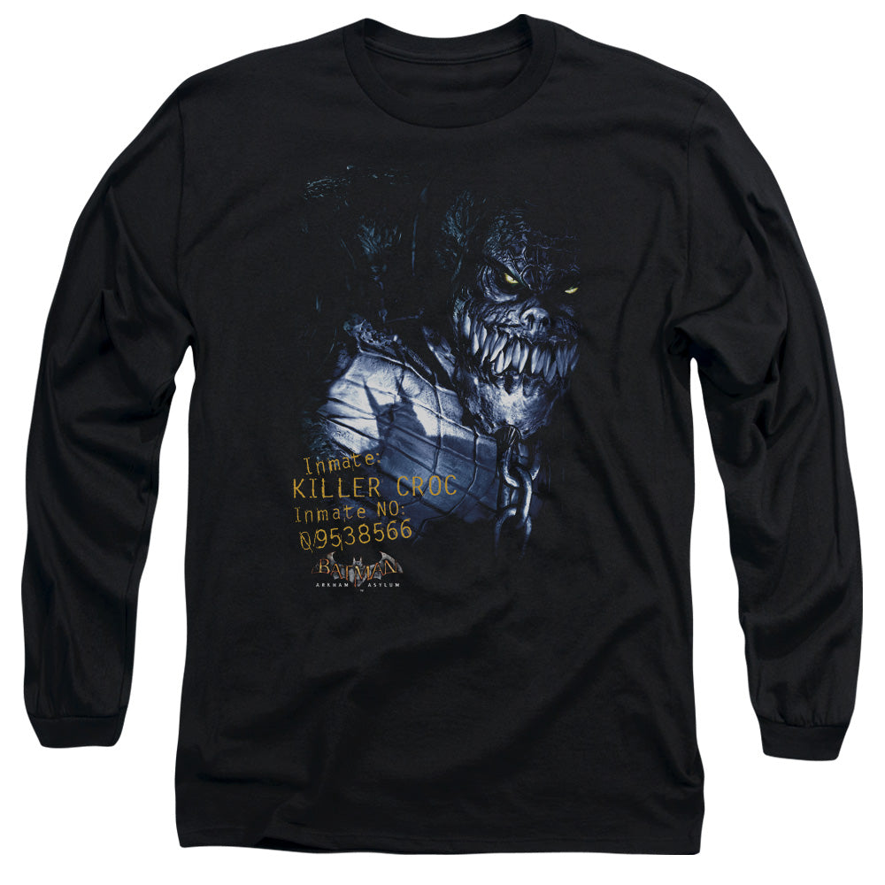Batman Aa - Arkham Killer Croc - Long Sleeve Adult 18/1 - Black T-shirt