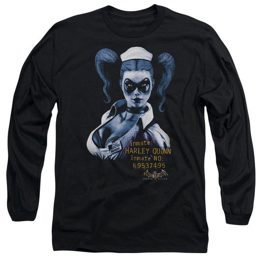 Batman Aa - Arkham Harley Quinn - Long Sleeve Adult 18/1 - Black T-shirt