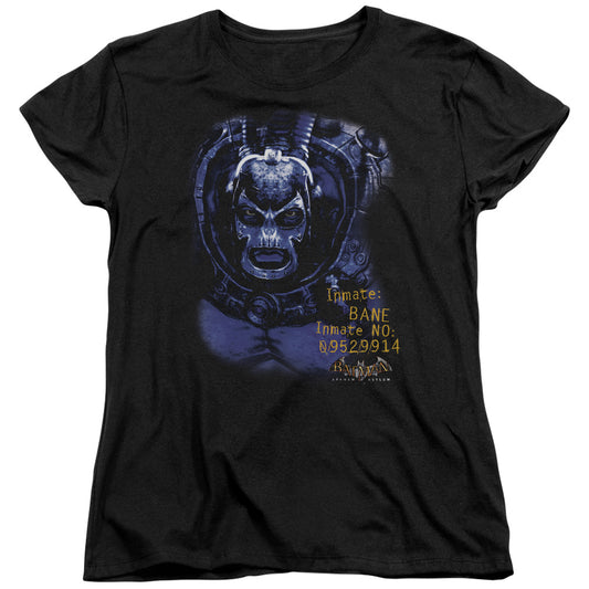 Batman Aa - Arkham Bane - Short Sleeve Womens Tee - Black T-shirt