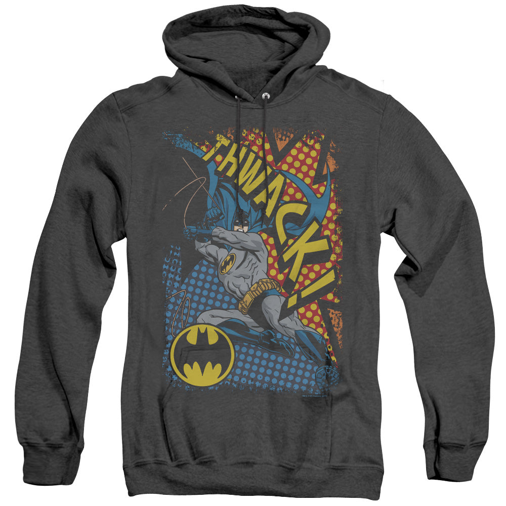 Batman - Thwack - Adult Heather Hoodie - Black