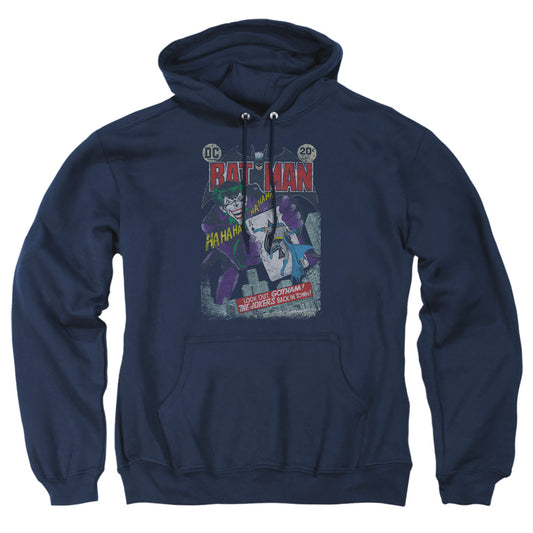 Batman - #251 Distressed - Adult Pull-over Hoodie - Navy
