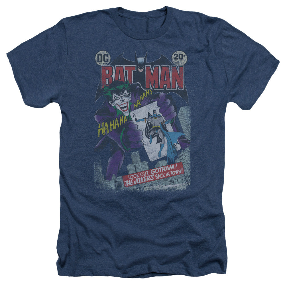 Batman - #251 Distressed - Adult Heather - Navy