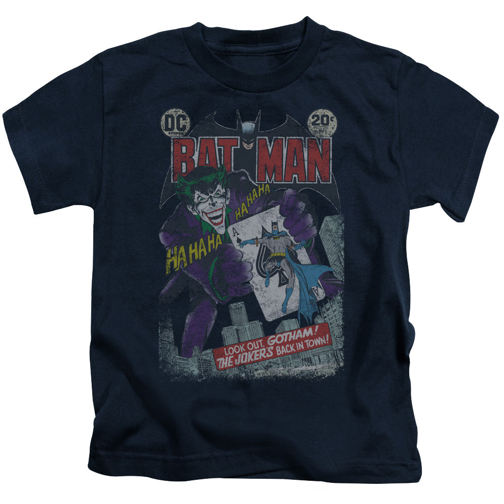 BATMAN #251 DISTRESSED - S/S JUVENILE 18/1 - NAVY - T-Shirt