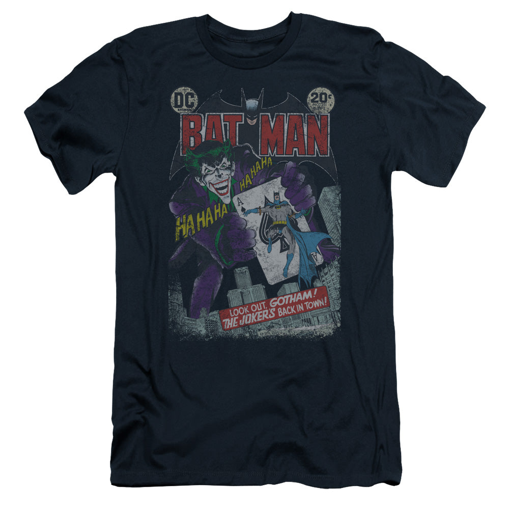 Batman - #251 Distressed - Short Sleeve Adult 30/1 - Navy T-shirt