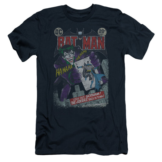 Batman - #251 Distressed - Short Sleeve Adult 30/1 - Navy T-shirt