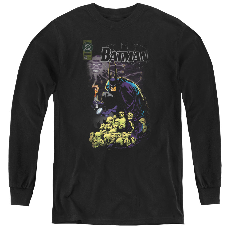 Batman - Cover #516 - Youth Long Sleeve Tee - Black