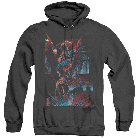 Batman - Dark Knight Panels - Adult Heather Hoodie - Black