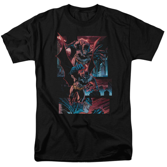 Batman - Dark Knight Panels - Short Sleeve Adult 18/1 - Black T-shirt